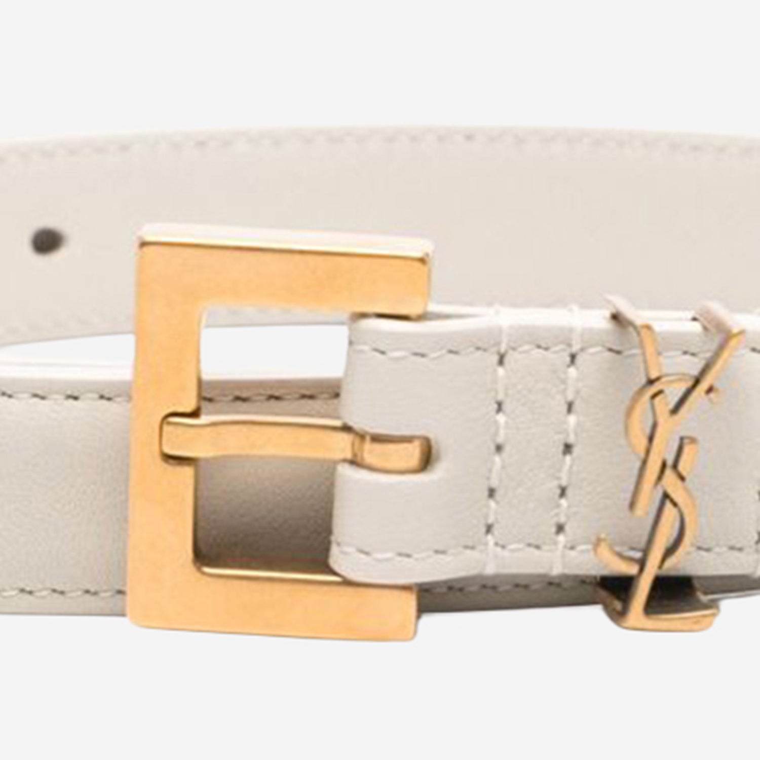CINTURA IN PELLE CON LOGO 554465 BOO0W9207 SAINT LAURENT 