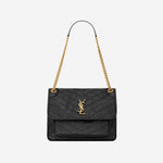 BORSA NIKI MEDIA IN PELLE VINTAGE 633184 0EN071000 SAINT LAURENT 