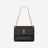 BORSA NIKI MEDIA IN PELLE VINTAGE 633184 0EN071000 SAINT LAURENT 