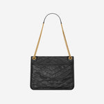 BORSA NIKI MEDIA IN PELLE VINTAGE 633184 0EN071000 SAINT LAURENT 