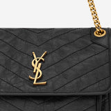 BORSA NIKI MEDIA IN PELLE VINTAGE 633184 0EN071000 SAINT LAURENT 