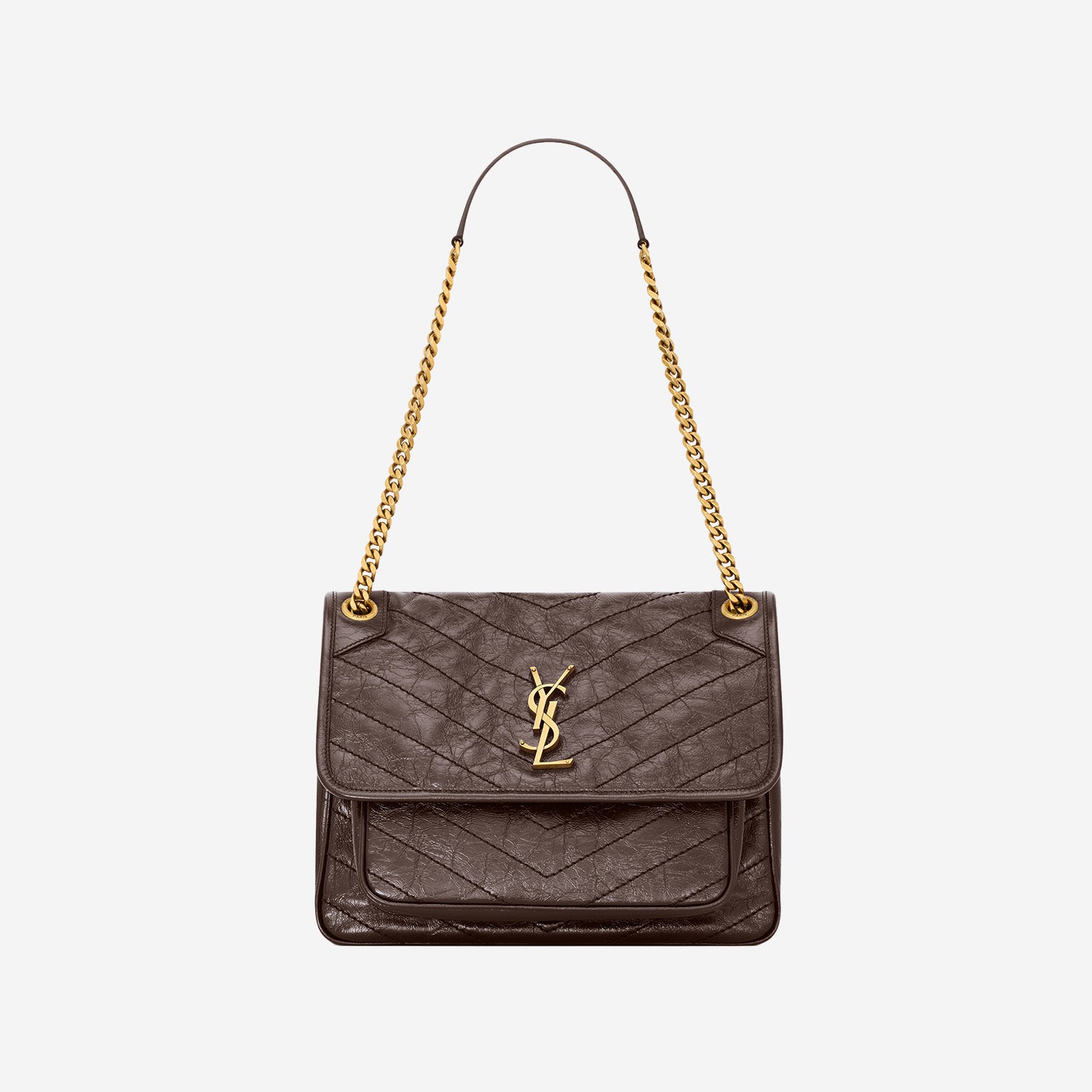 BORSA NIKI MEDIA IN PELLE VINTAGE 633184 0EN072877 SAINT LAURENT 