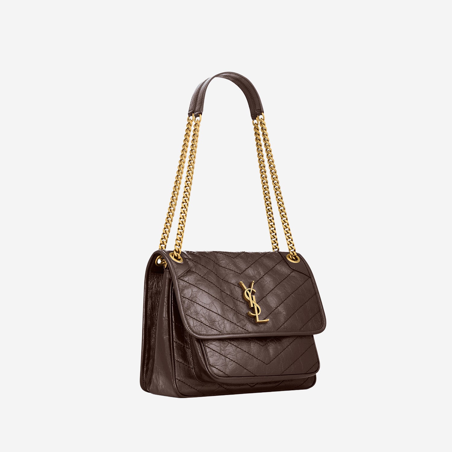BORSA NIKI MEDIA IN PELLE VINTAGE 633184 0EN072877 SAINT LAURENT 