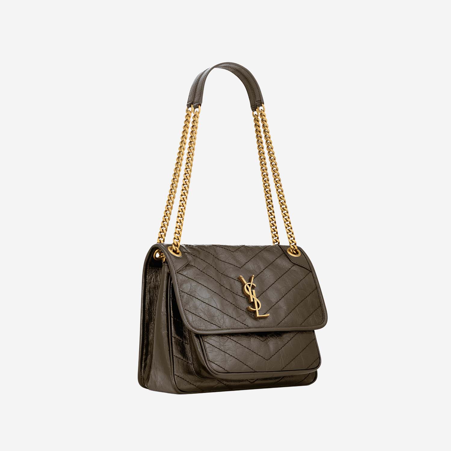 BORSA NIKI MEDIA IN PELLE VINTAGE 633184 0EN073212 SAINT LAURENT 