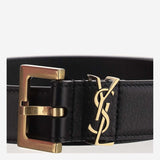 CINTURA IN PELLE CON LOGO 634437 BOO0W1000 SAINT LAURENT 