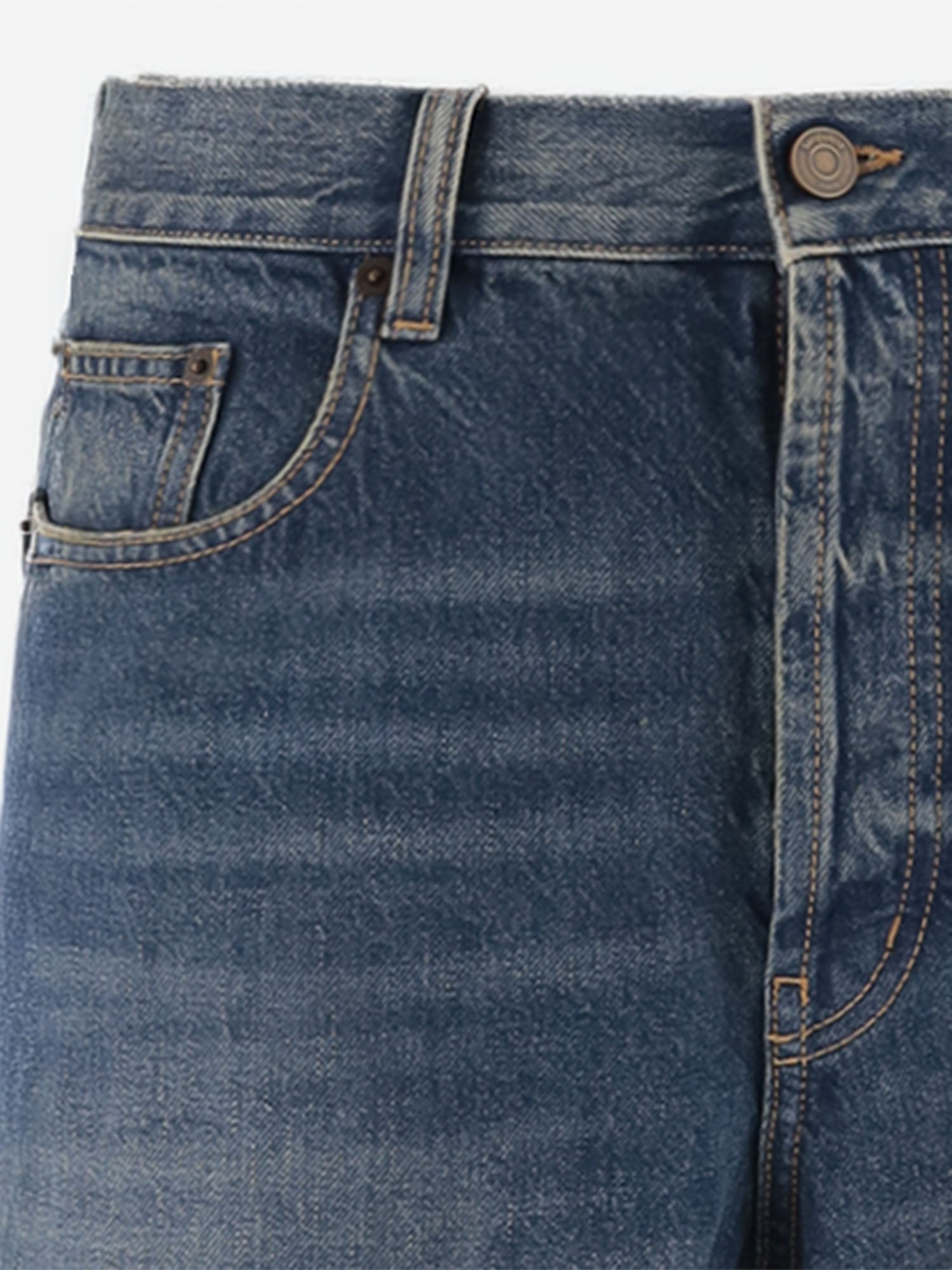 JEANS IN DENIM DI COTONE 795478 Y09XK4338 SAINT LAURENT 