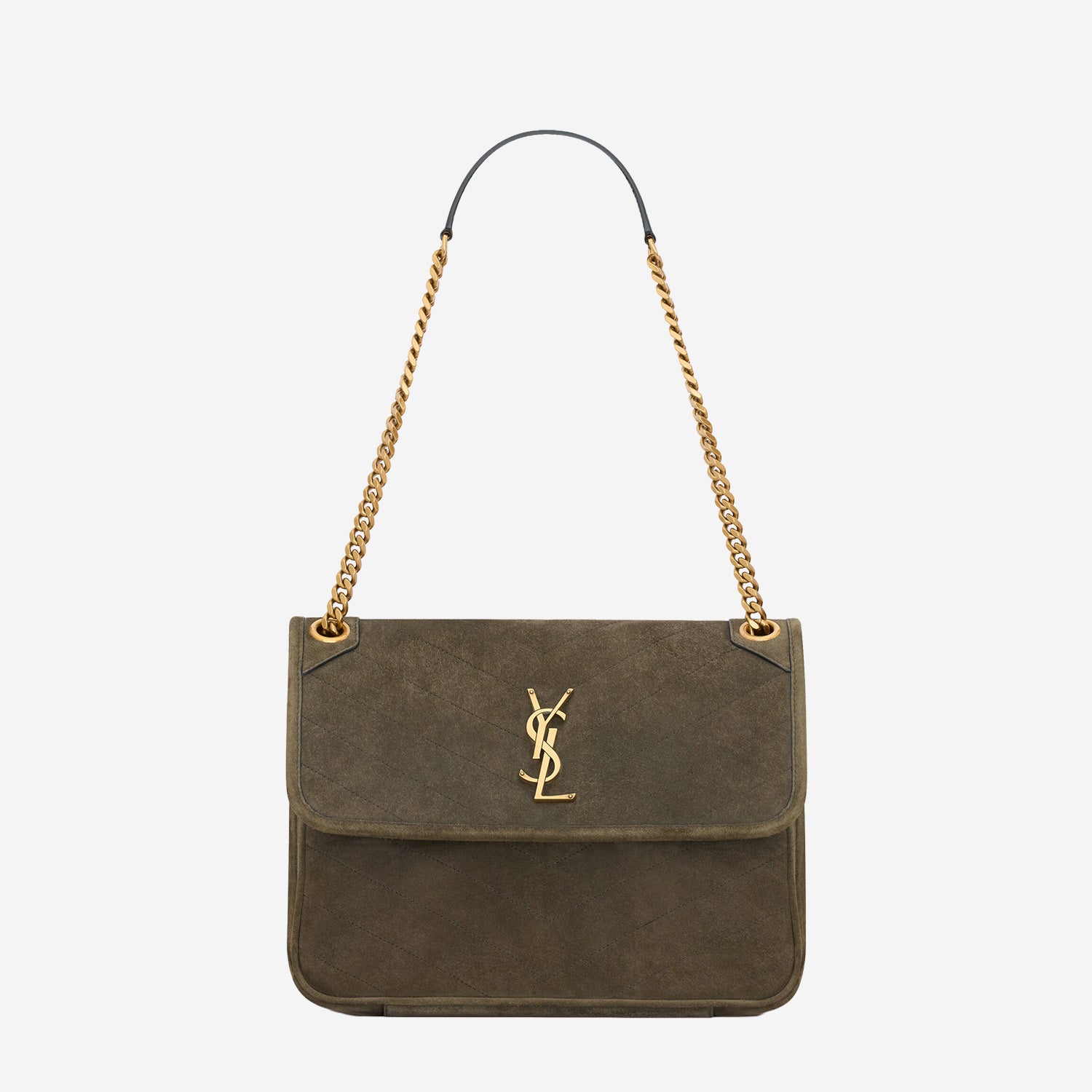 BORSA NIKI TRIPOUCH IN SUEDE 812943 1U8073212 SAINT LAURENT 