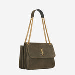 BORSA NIKI TRIPOUCH IN SUEDE 812943 1U8073212 SAINT LAURENT 