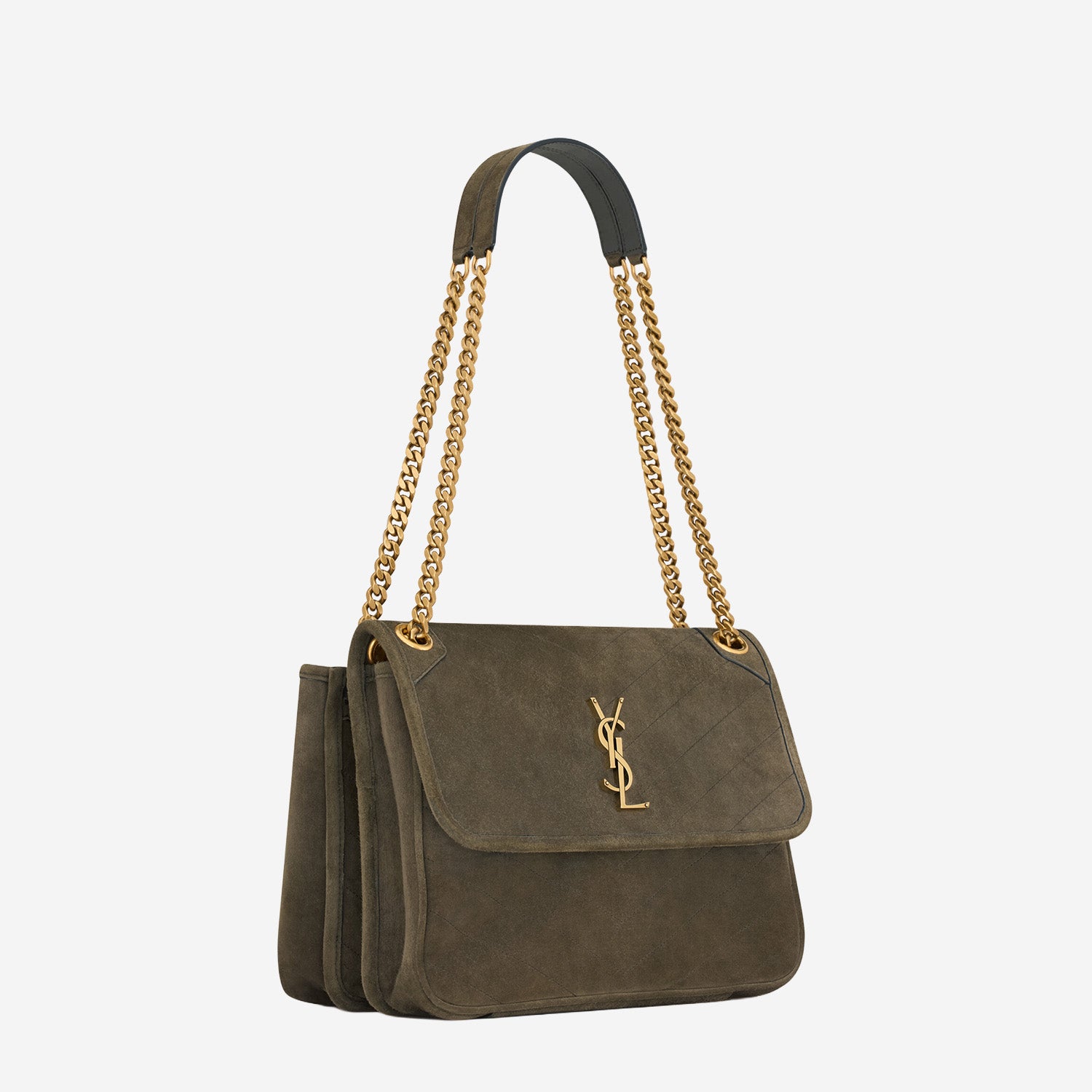 BORSA NIKI TRIPOUCH IN SUEDE 812943 1U8073212 SAINT LAURENT 