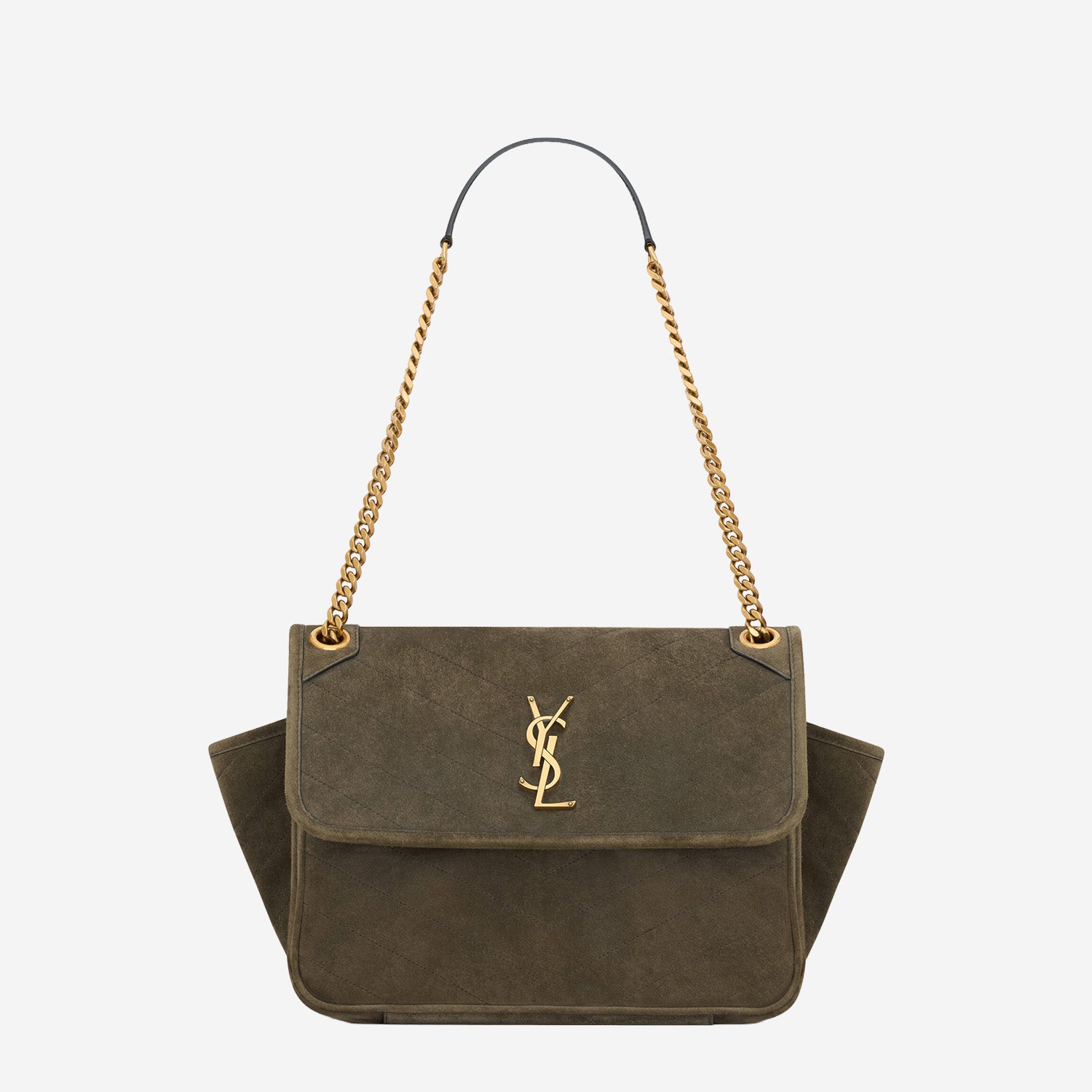 BORSA NIKI TRIPOUCH IN SUEDE 812943 1U8073212 SAINT LAURENT 