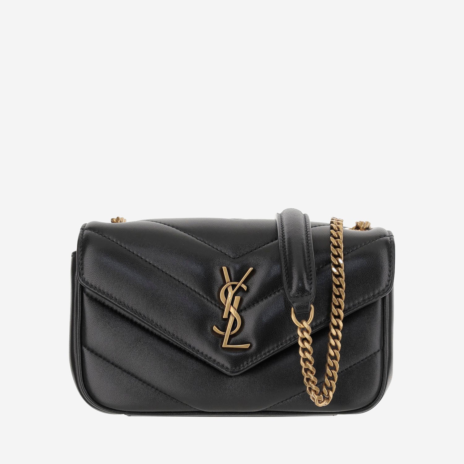 BORSA LOULOU MINI IN PELLE 821749 AAEAX1000 SAINT LAURENT 