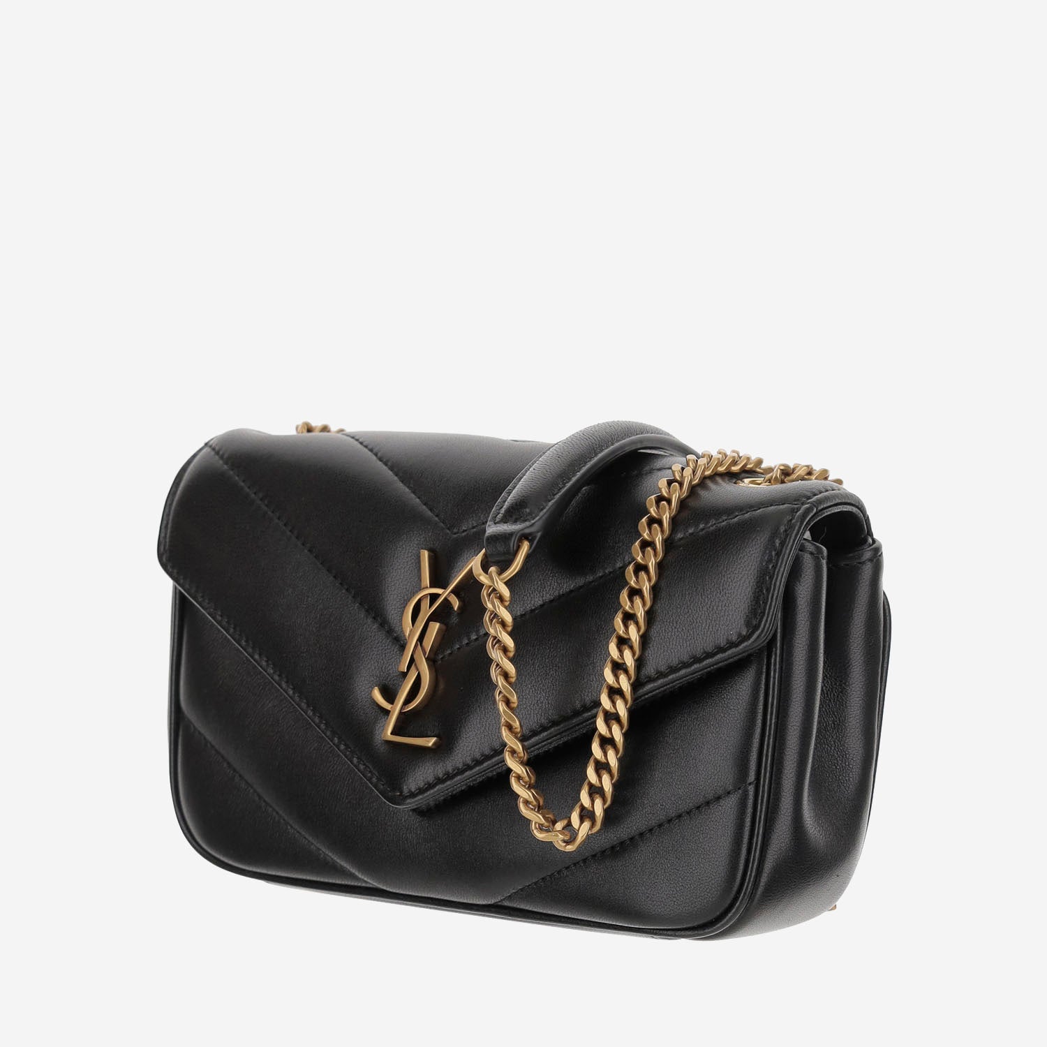 BORSA LOULOU MINI IN PELLE 821749 AAEAX1000 SAINT LAURENT 