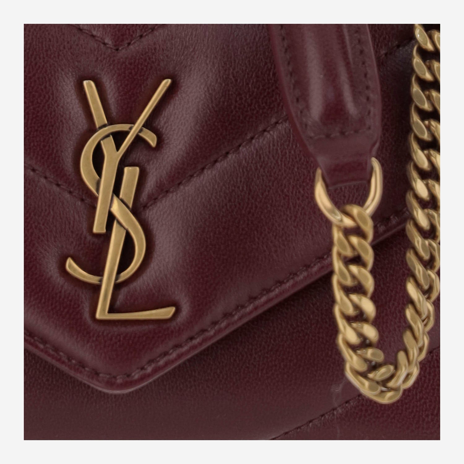 BORSA LOULOU MINI IN PELLE 821749 AAEAX6197 SAINT LAURENT 