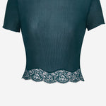 T-SHIRT IN SETA SEMI-TRASPARENTE 841965 Y37SM3011 SAINT LAURENT 
