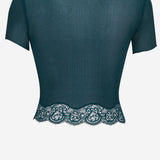 T-SHIRT IN SETA SEMI-TRASPARENTE 841965 Y37SM3011 SAINT LAURENT 