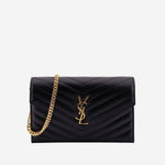 BORSA A TRACOLLA IN PELLE CON TRACOLLA A CATENA 857605 BOW011000 SAINT LAURENT 