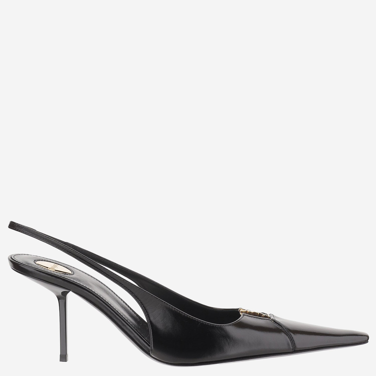 DÉCOLLETÉ BABYLONE BRETEUIL IN PELLE 858966 AAEHI1000 SAINT LAURENT 
