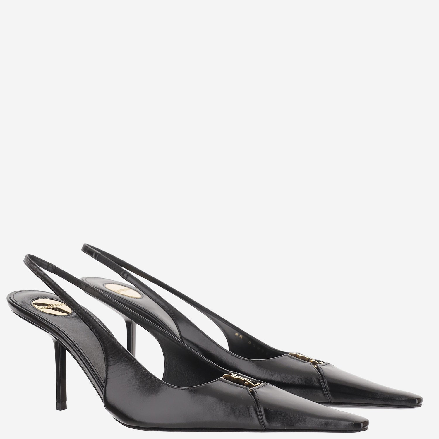 DÉCOLLETÉ BABYLONE BRETEUIL IN PELLE 858966 AAEHI1000 SAINT LAURENT 