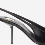 DÉCOLLETÉ BABYLONE BRETEUIL IN PELLE 858966 AAEHI1000 SAINT LAURENT 