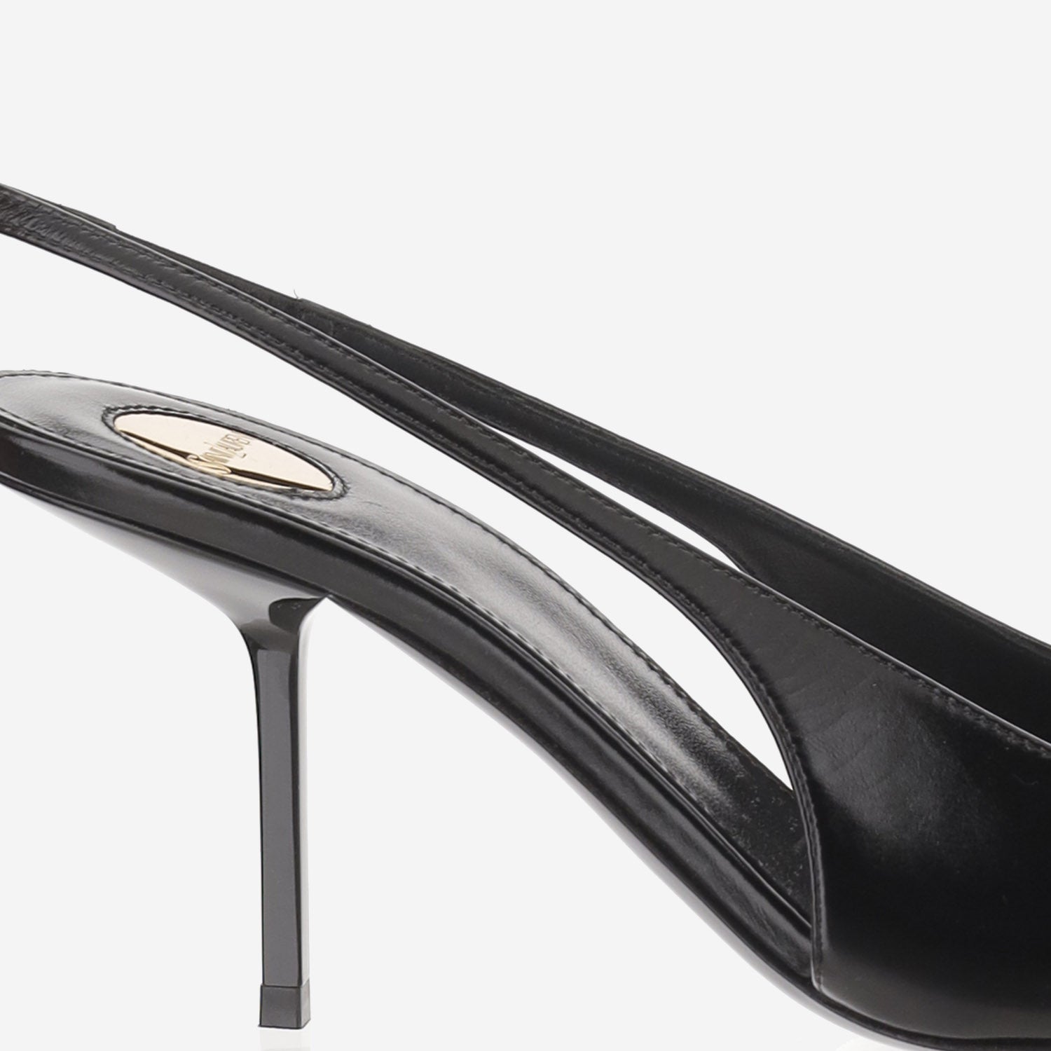 DÉCOLLETÉ BABYLONE BRETEUIL IN PELLE 858966 AAEHI1000 SAINT LAURENT 