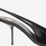 DÉCOLLETÉ BABYLONE BRETEUIL IN PELLE 858966 AAEHI1000 SAINT LAURENT 