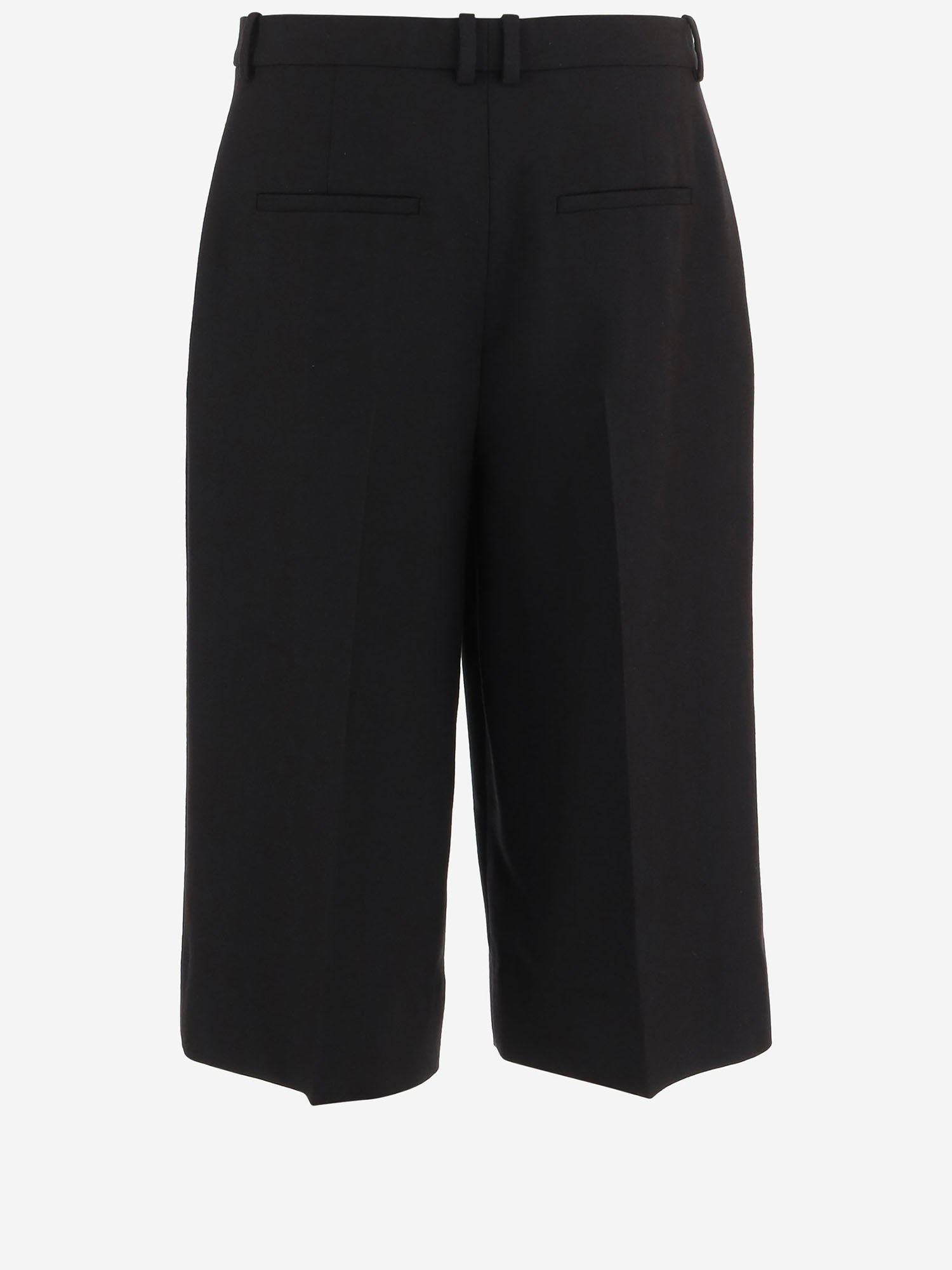 PANTALONI CROPPED IN LANA CON PINCES 866251 Y7B731000 SAINT LAURENT 