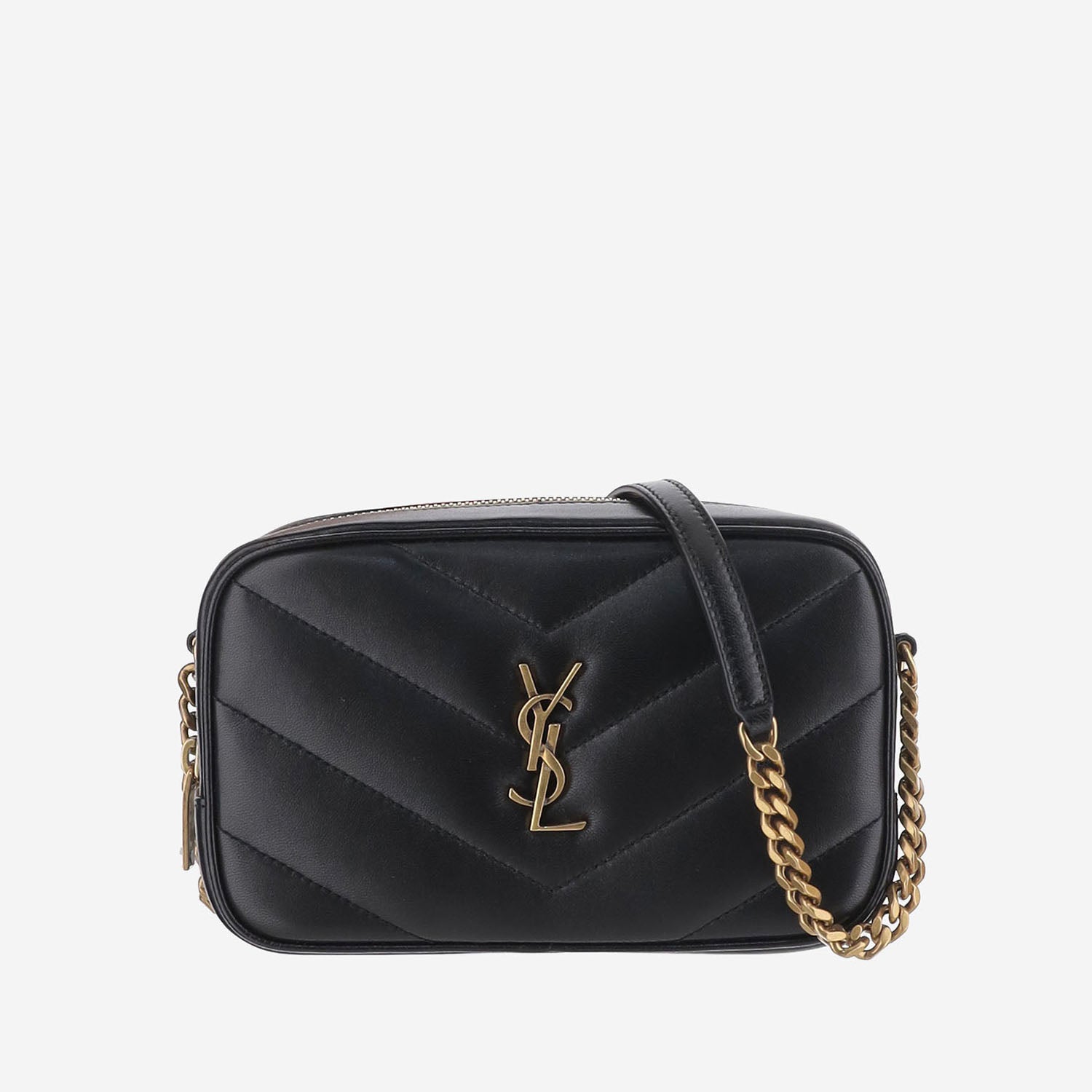 BORSA A TRACOLLA IN PELLE CON LOGO 869816 AAEAX1000 SAINT LAURENT 