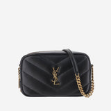 BORSA A TRACOLLA IN PELLE CON LOGO 869816 AAEAX1000 SAINT LAURENT 