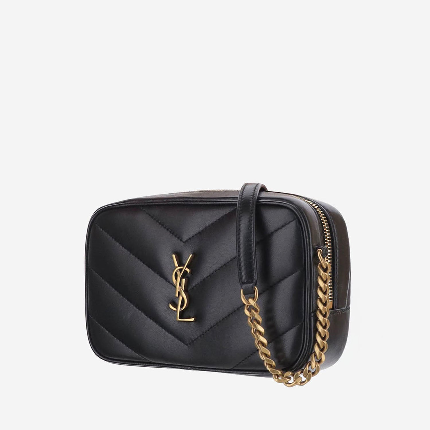 BORSA A TRACOLLA IN PELLE CON LOGO 869816 AAEAX1000 SAINT LAURENT 