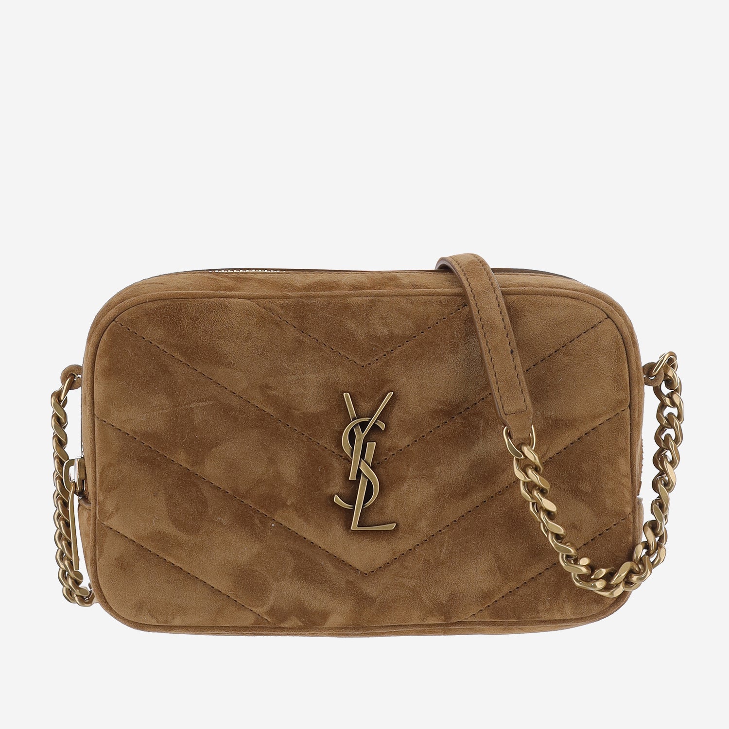 BORSA A TRASCOLLA IN SUEDE CON LOGO 869816 AAEY62916 SAINT LAURENT 