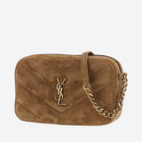 BORSA A TRASCOLLA IN SUEDE CON LOGO 869816 AAEY62916 SAINT LAURENT 
