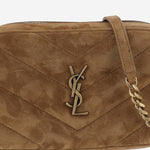 BORSA A TRASCOLLA IN SUEDE CON LOGO 869816 AAEY62916 SAINT LAURENT 