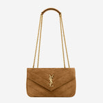BORSA LOULOU PICCOLA IN SUEDE MATELASSÉ 871618 AAEY62916 SAINT LAURENT 