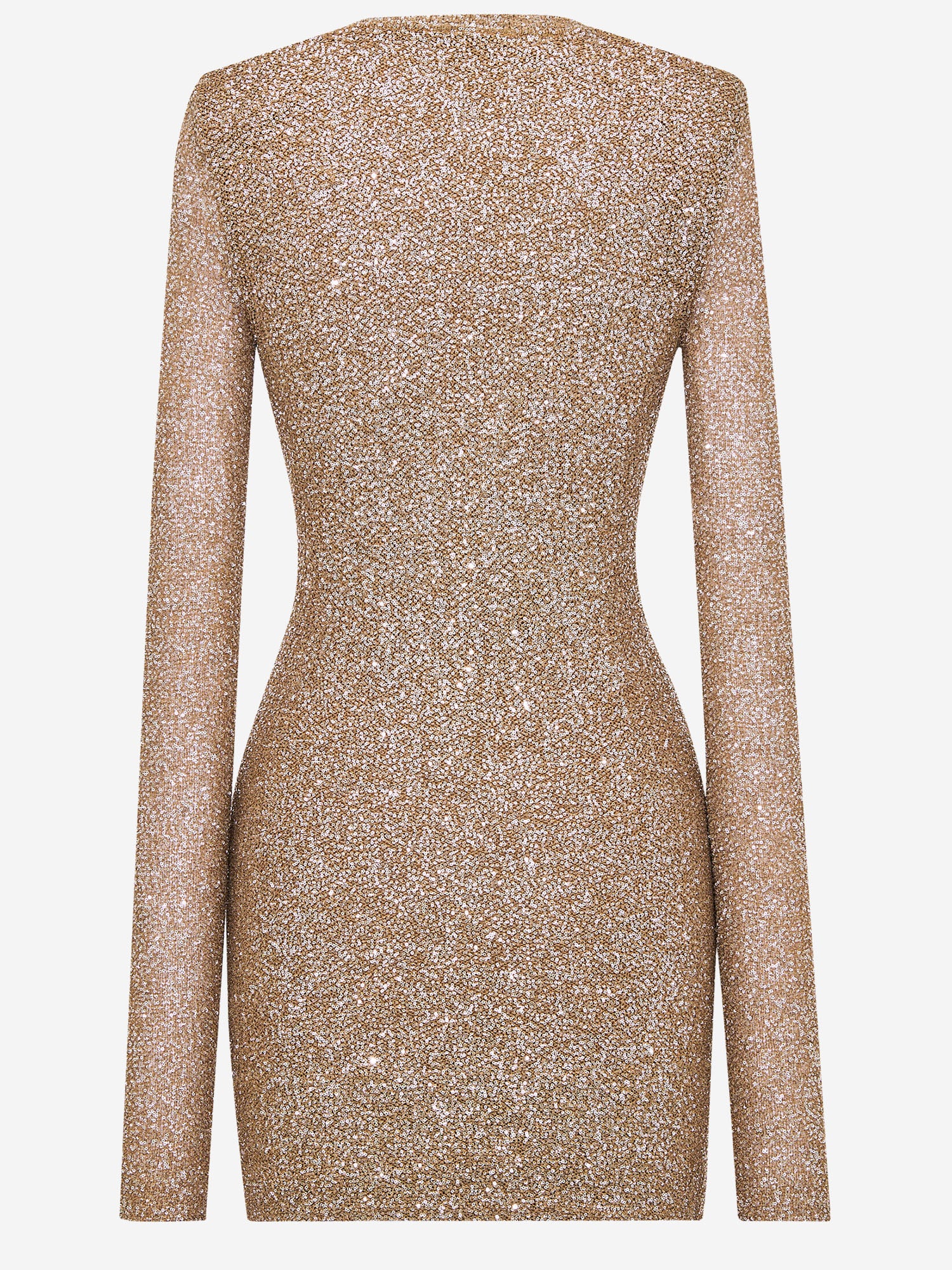 ABITO MINI IN MAGLIA CON PAILLETTE A000SZ Y77NU2019 SAINT LAURENT 