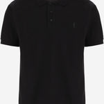 POLO IN COTONE CON LOGO A001BF Y38EK1000 SAINT LAURENT 