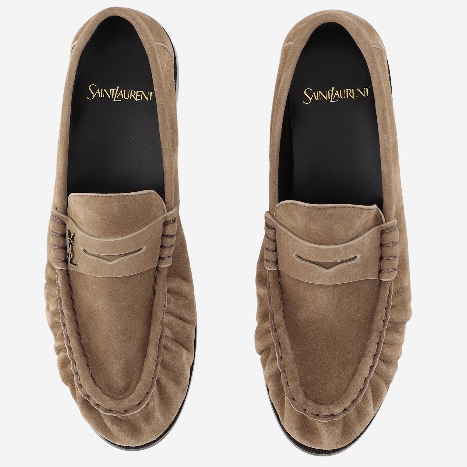 MOCASSINI LE LOAFER IN SUEDE A001MM 27DTT9741 SAINT LAURENT 