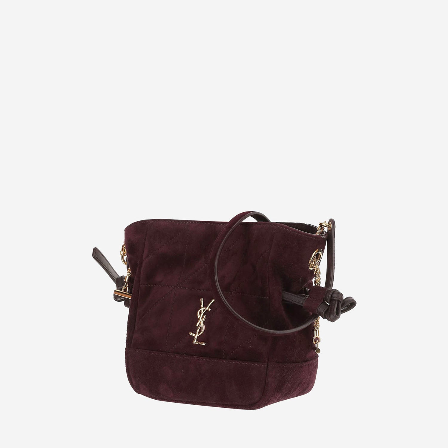 BORSA A TRACOLLA IN SUEDE CON LOGO A002M9 AAGN66766 SAINT LAURENT 