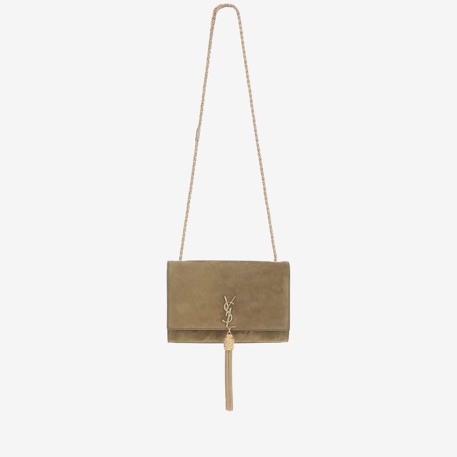 BORSA KATE TASSEL BIJOUX PICCOLA IN PELLE SCAMOSCIATA A0031Y AAG6D2326 SAINT LAURENT 
