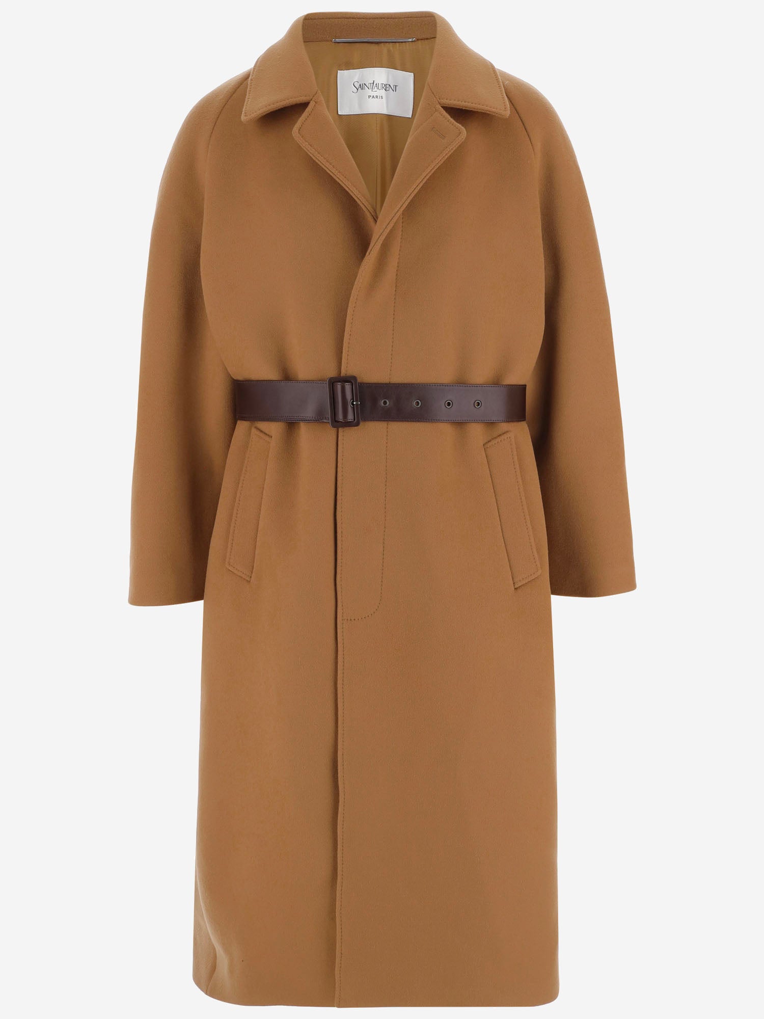 Cappotto balmacaan in lana A007HY Y1O732577 SAINT LAURENT 