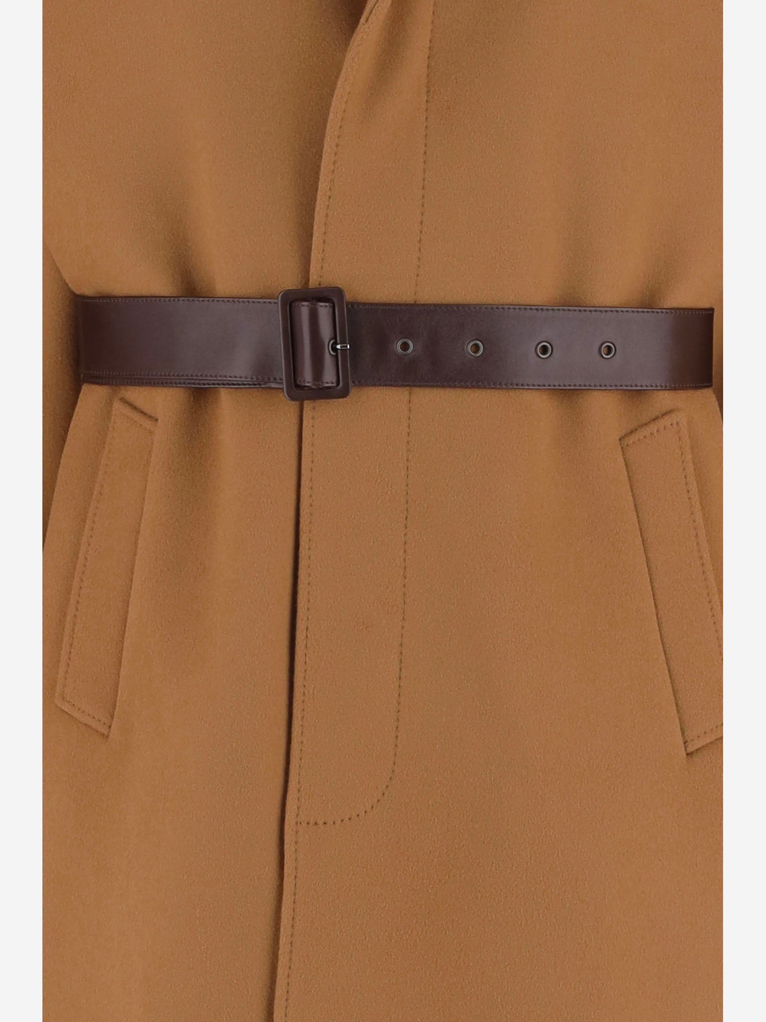 Cappotto balmacaan in lana A007HY Y1O732577 SAINT LAURENT 