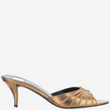 SANDALI BABYLONE IN PELLE METALLIZZATA A007JW AAGWT7605 SAINT LAURENT 