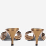 SANDALI BABYLONE IN PELLE METALLIZZATA A007JW AAGWT7605 SAINT LAURENT 