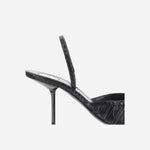 DÉCOLLETÉ FOLIE IN PELLE LISCIA E FAUX PITONE A007LS AAHDI1000 SAINT LAURENT 