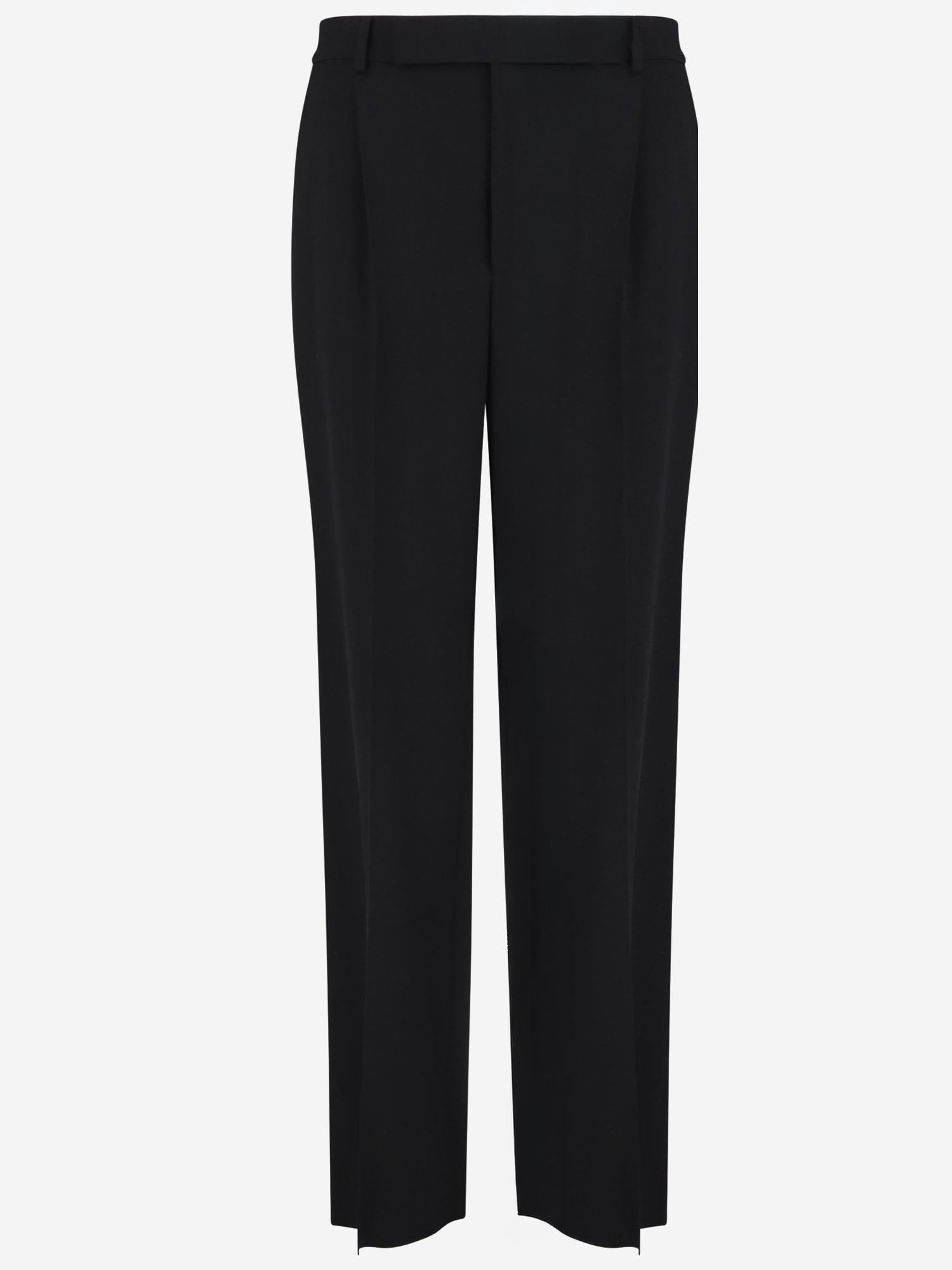 PANTALONI IN SATIN CRÊPE A RIGHE A007RL Y5L951000 SAINT LAURENT 