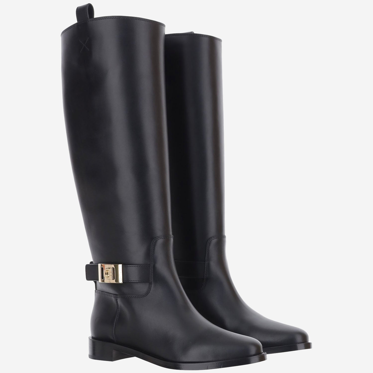 STIVALI zakia in pelle 01K228 001 SALVATORE FERRAGAMO 