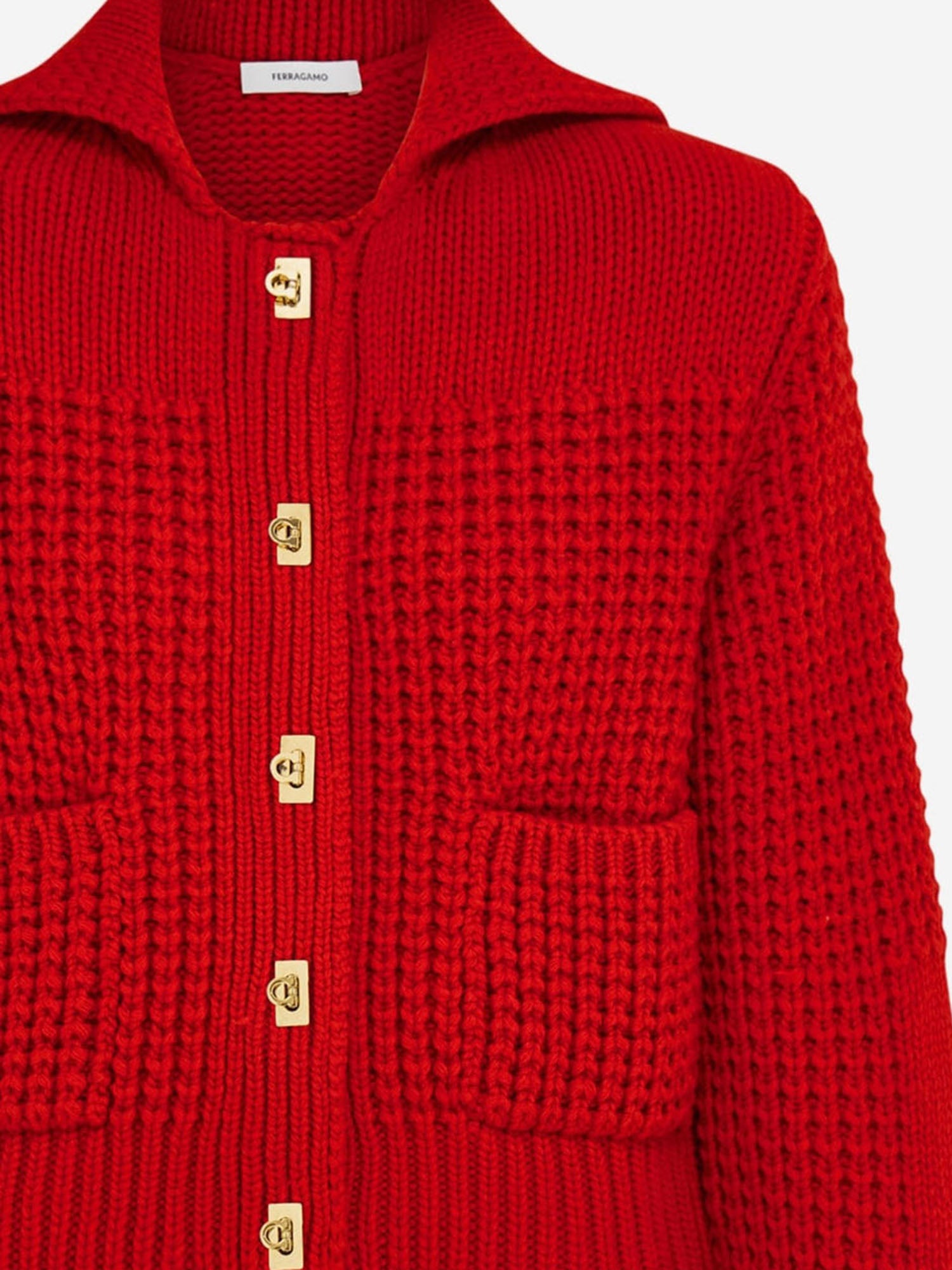 CARDIGAN IN LANA E CASHMERE 13I549 002 SALVATORE FERRAGAMO 