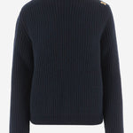 MAGLIONE A COSTE IN LANA E CASHMERE 13I553 003 SALVATORE FERRAGAMO 