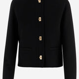GIACCA IN LANA E CASHMERE CON BOTTONI DORATI 13I627 001 SALVATORE FERRAGAMO 