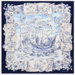 FOULARD IN SETA CON STAMPA VOYAGE 310244 001 SALVATORE FERRAGAMO 