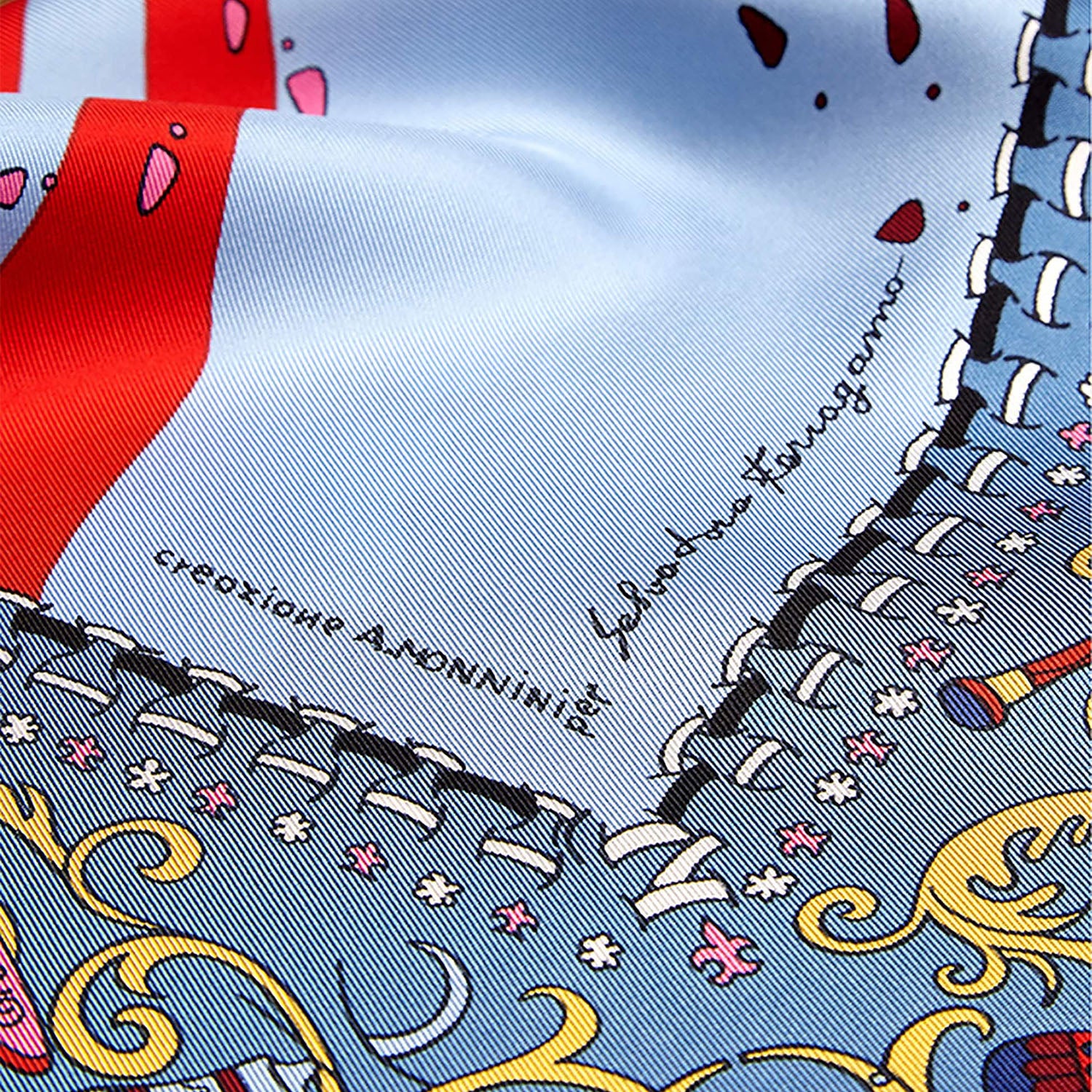 FOULARD IN SETA CON STAMPA 311595 093 SALVATORE FERRAGAMO 